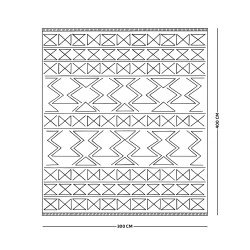 سجادة تركي تصميم عصري 400×300سم