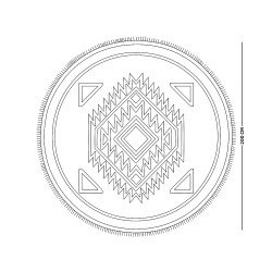 سجادة تركي تصميم عصري 200×200 سم سجادة تركي تصميم عصري 200×200 سم