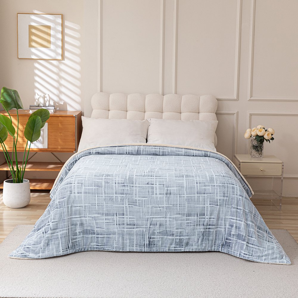 بطانية نيوم فرو فاخرة بملمس مخملي 200×230 سم