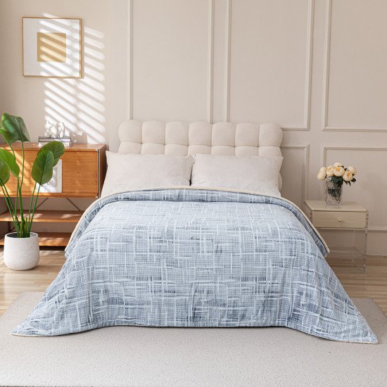 بطانية نيوم فرو فاخرة بملمس مخملي 200×230 سم