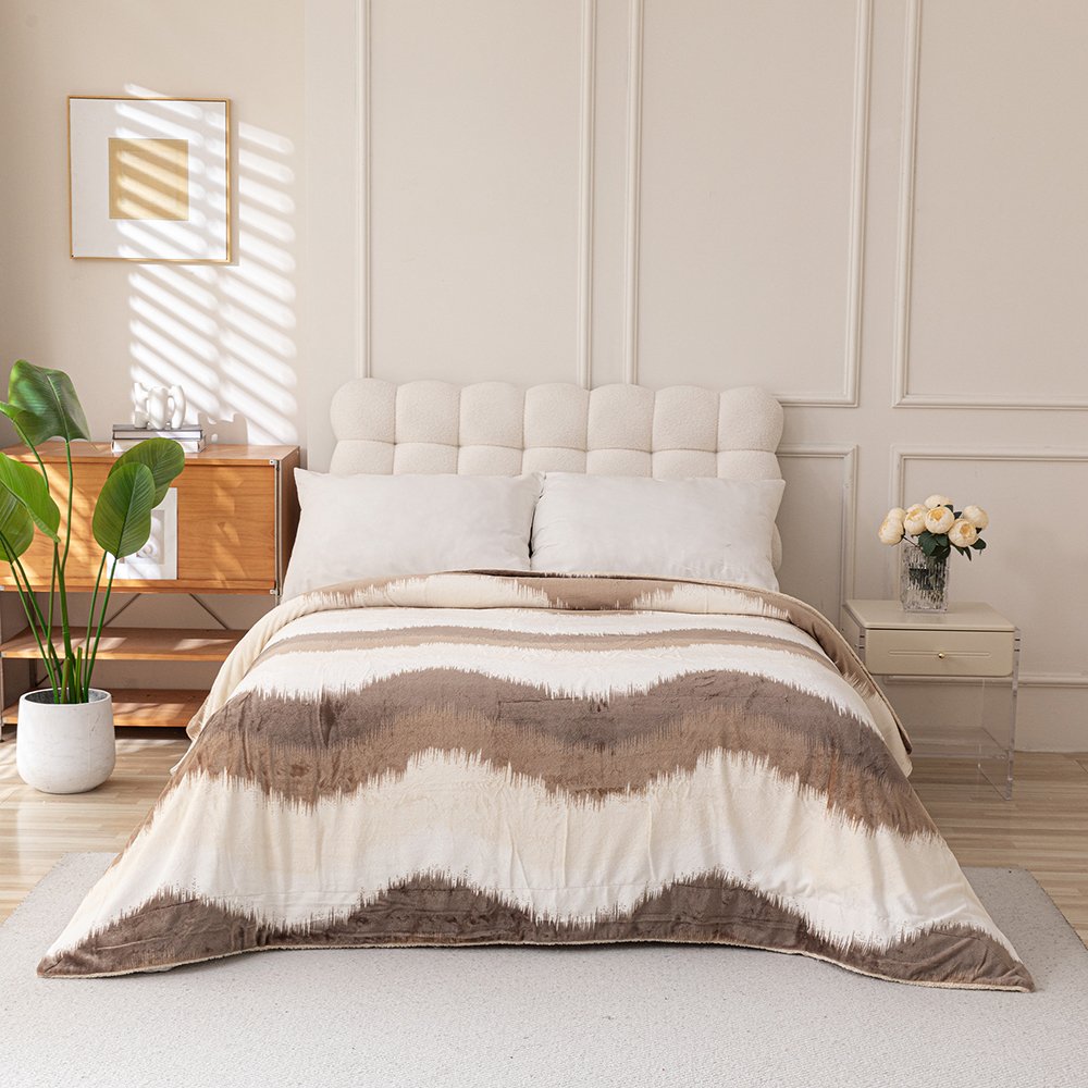 بطانية نيوم فرو فاخرة بملمس مخملي 200×230 سم