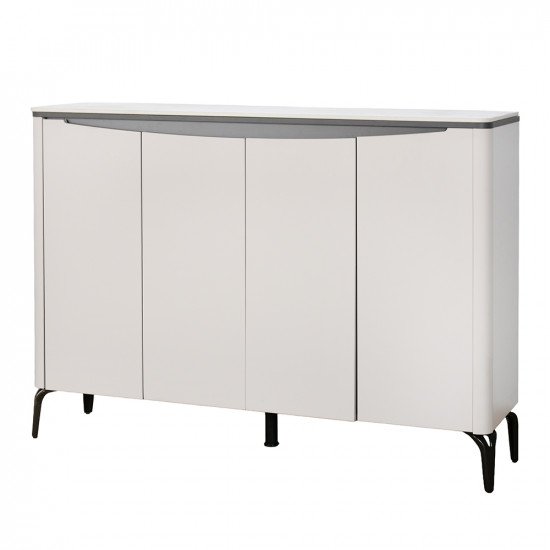 دولاب متعدد الاستخدام سطح رخامي رمادي 140 سم