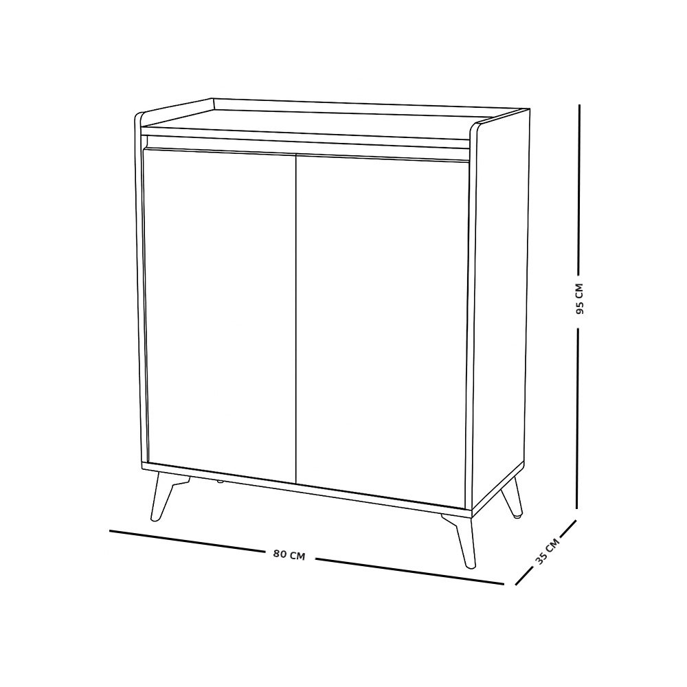 دولاب عصري متعدد الاستخدام خشبي 80 سم دولاب عصري متعدد الاستخدام خشبي 80 سم