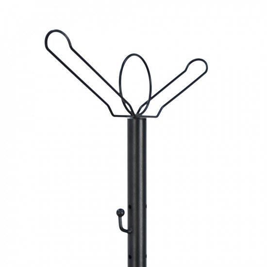 علاقة ملابس معدنية أسود 180 سم 