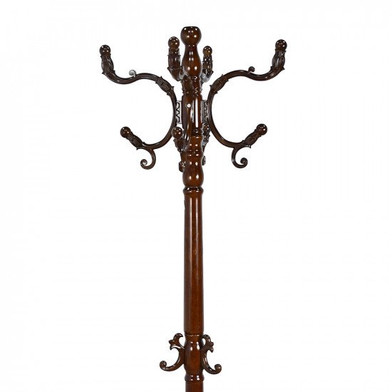 علاقة ملابس خشبية بني 180 سم