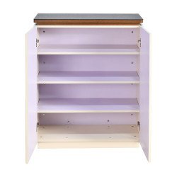 دولاب متعدد الاستخدام خشب بسطح زجاج 80 سم