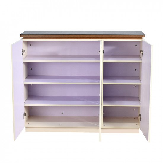 دولاب متعدد الاستخدام خشب بسطح زجاج 120 سم دولاب متعدد الاستخدام خشب بسطح زجاج 120 سم