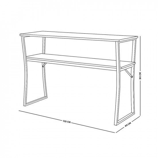 مدخل أستقبال خشبي 2 دور بهيكل معدني رمادي
