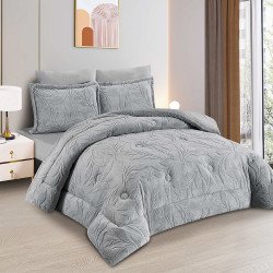 مفرش شتوي مخمل 4 قطع نفر مفرش شتوي مخمل 4 قطع نفر