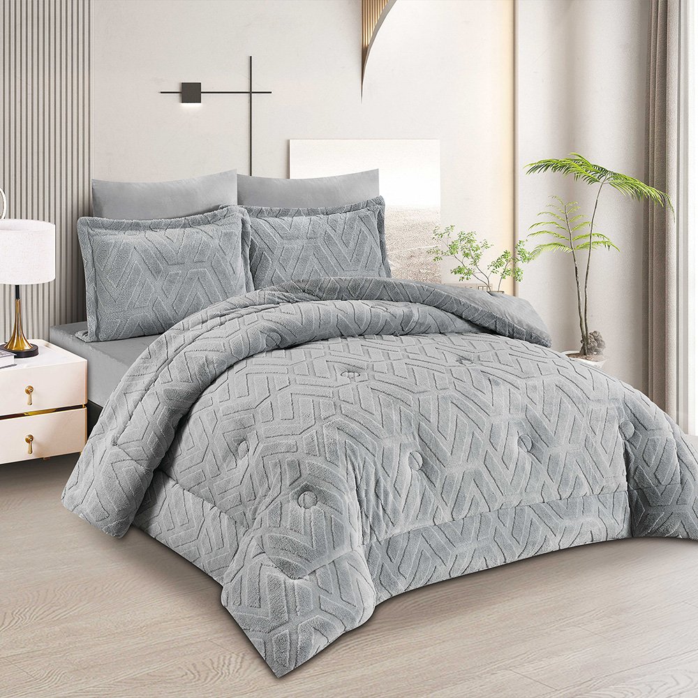 مفرش شتوي مخمل 6 قطع نفرين