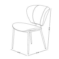 كرسي مفرد مودرن جلد بأرجل معدنية رمادي كرسي مفرد مودرن جلد بأرجل معدنية رمادي