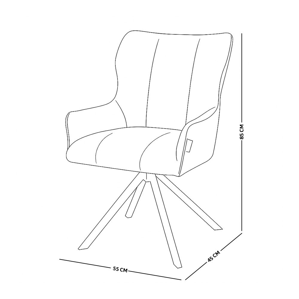 كرسي مفرد قماشي بقاعدة معدنية رمادي غامق كرسي مفرد قماشي بقاعدة معدنية رمادي غامق