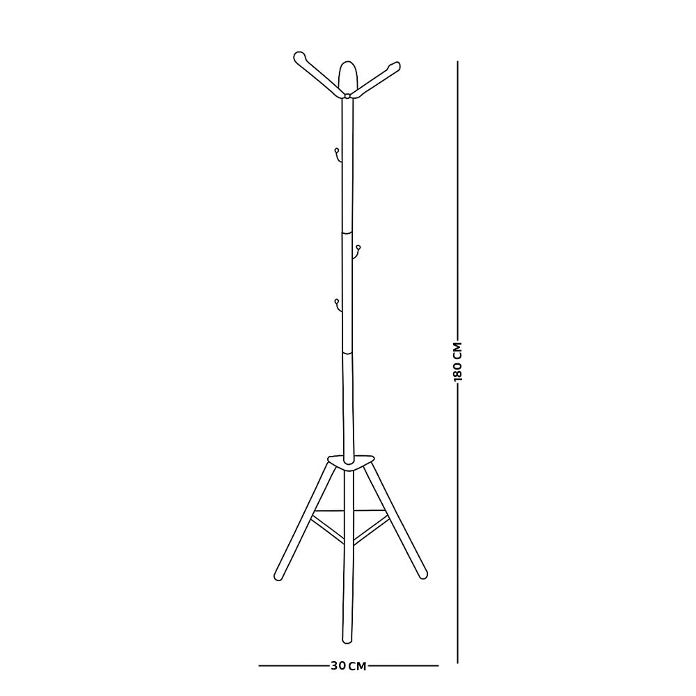 علاقة ملابس معدنية أسود 180 سم 
