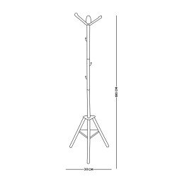 علاقة ملابس معدنية أبيض 180 سم