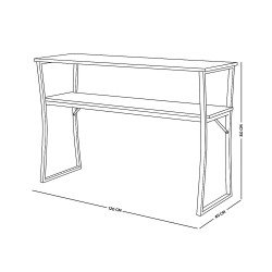 مدخل أستقبال خشبي 2 دور بهيكل معدني مدخل أستقبال خشبي 2 دور بهيكل معدني