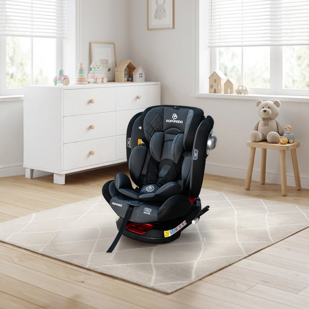 كرسي أطفال للسيارة بوليستر بهيكل بلاستيك مقوي