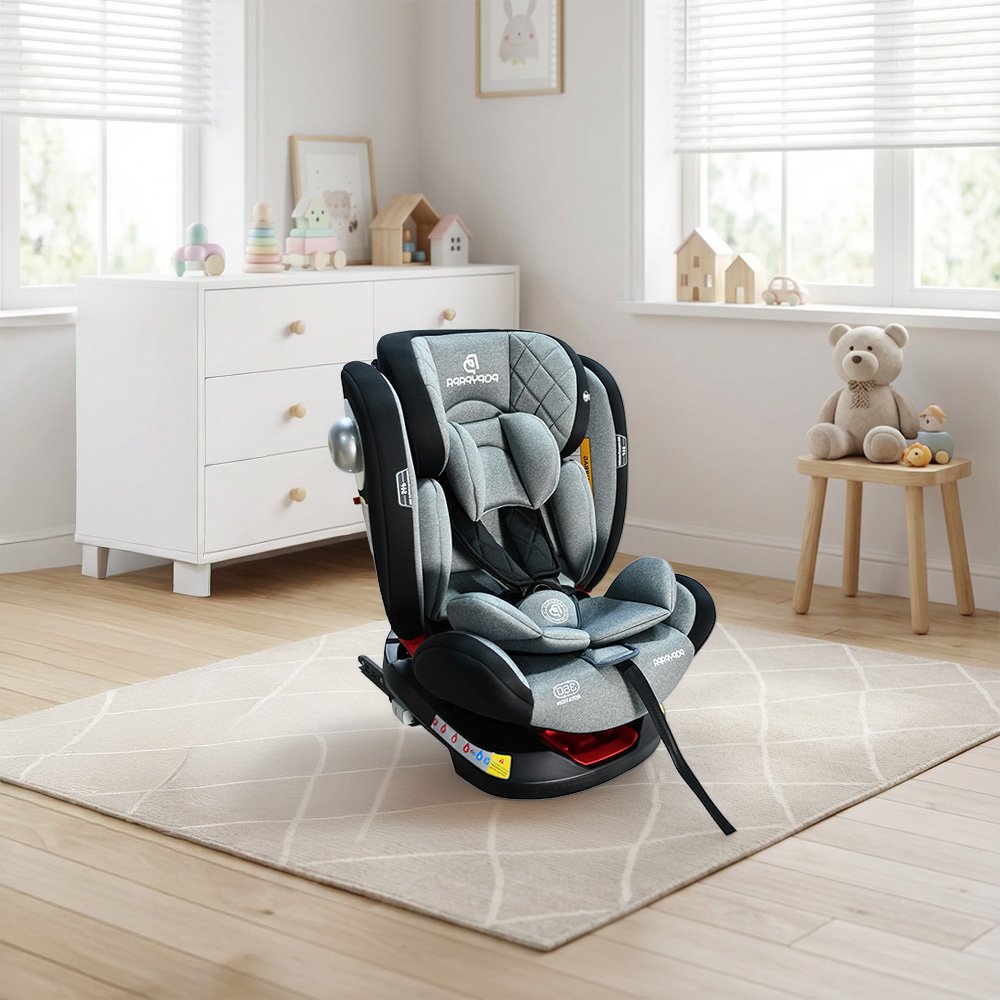 كرسي أطفال للسيارة بوليستر بهيكل بلاستيك مقوي