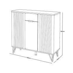 دولاب متعدد الاستخدام سطح سيراميك 100 سم دولاب متعدد الاستخدام سطح سيراميك 100 سم