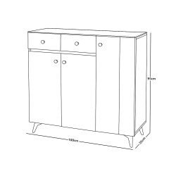 دولاب متعدد الاستخدام سطح سيراميك 100 سم دولاب متعدد الاستخدام سطح سيراميك 100 سم