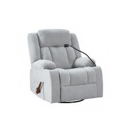 كرسي استرخاء هزاز دوار بحامل جوال رمادي فاتح كرسي استرخاء هزاز دوار بحامل جوال رمادي فاتح