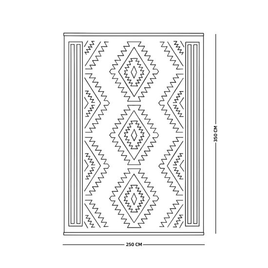 سجادة تركي تصميم عصري 250×350سم