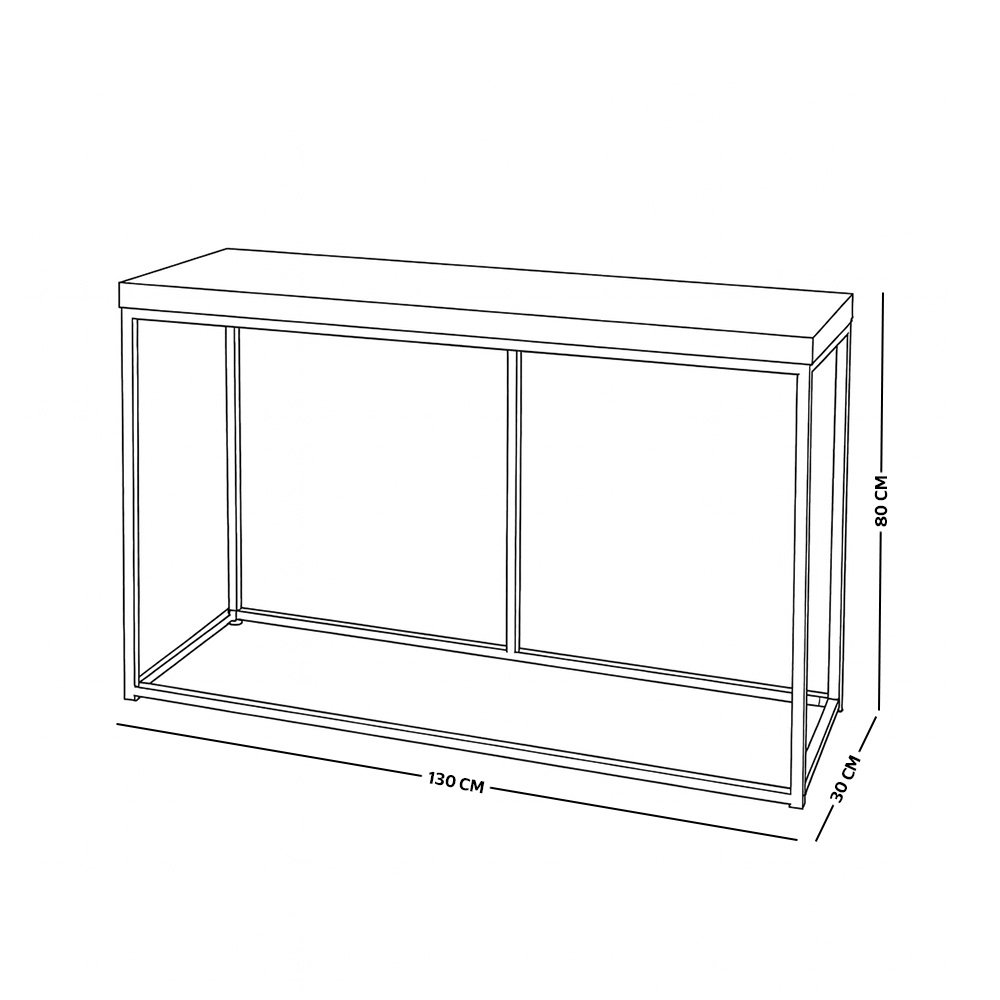 مدخل استقبال من الخشب والمعدن 130 سم