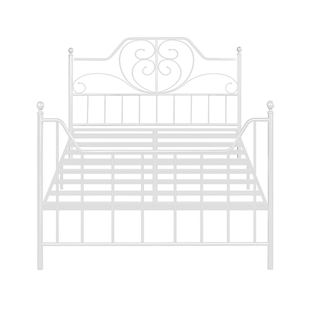 هيكل سرير أبيض ‎200x120 سم