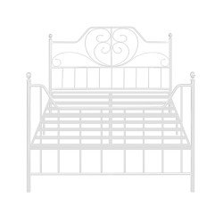 هيكل سرير أبيض ‎200x120 سم