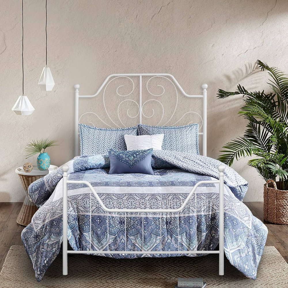 هيكل سرير أبيض ‎200x120 سم