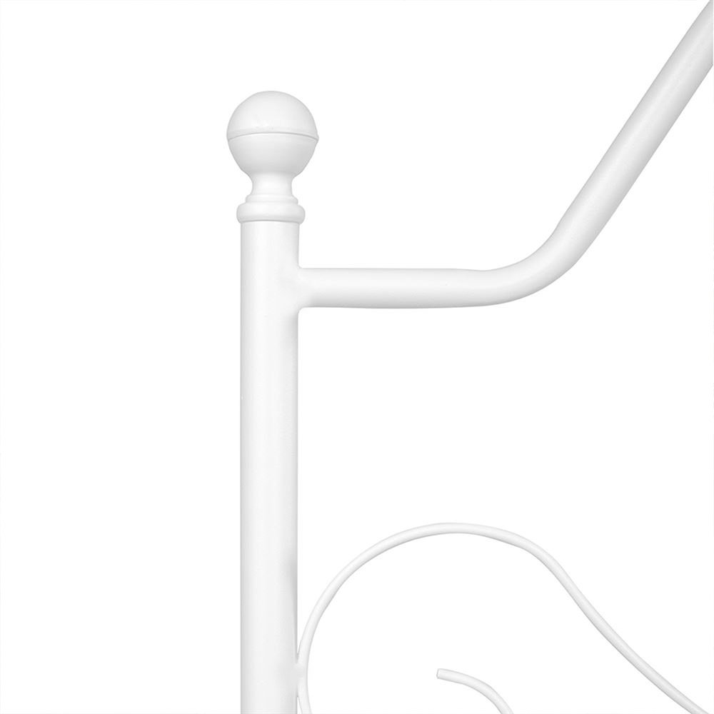 هيكل سرير أبيض ‎200x120 سم