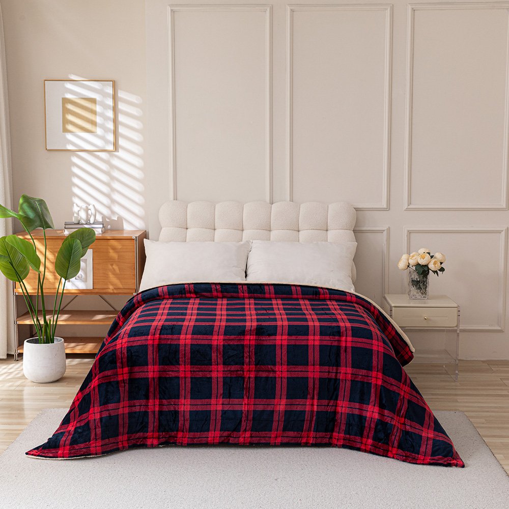 بطانية نيوم فرو فاخرة بملمس مخملي 200×230 سم