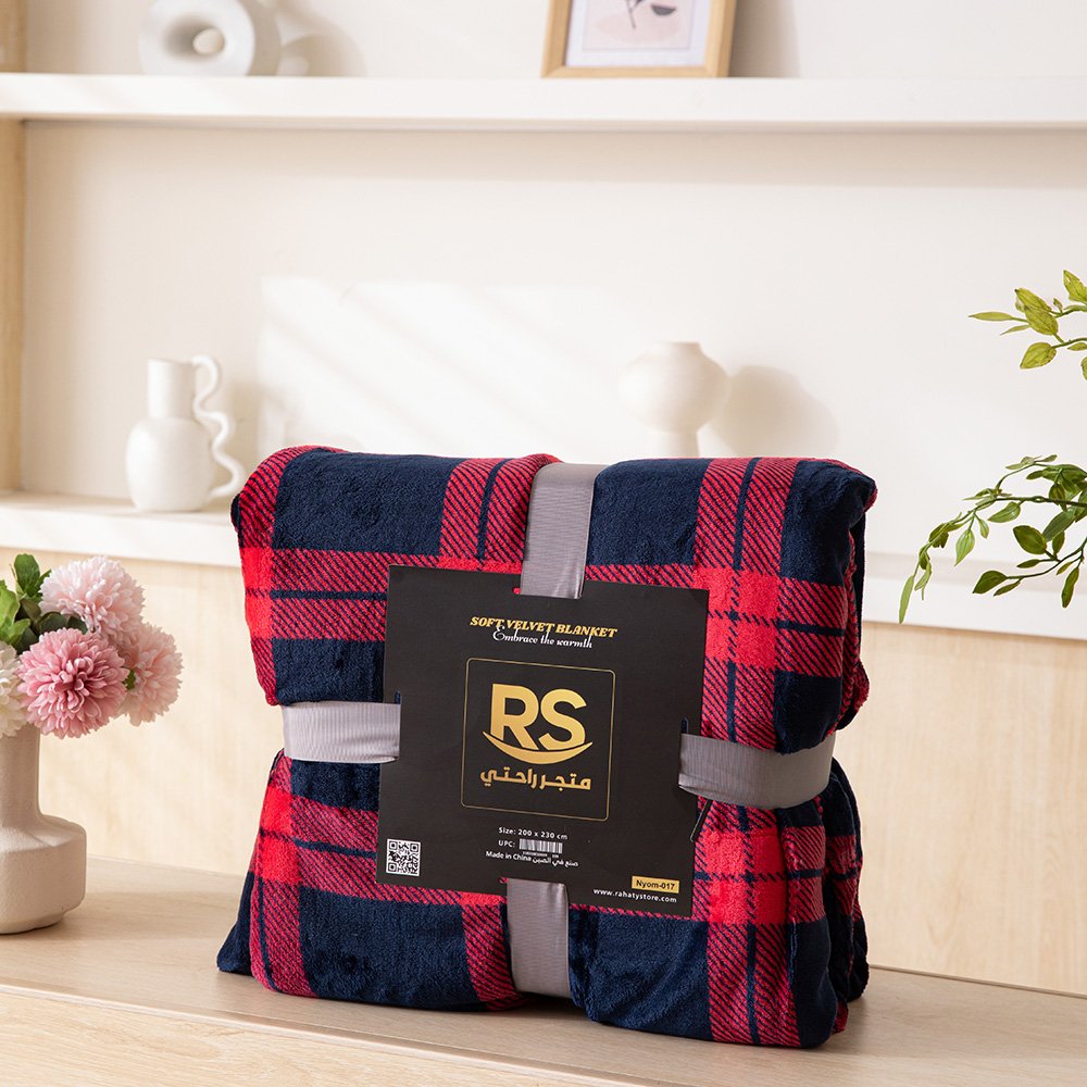 بطانية نيوم فرو فاخرة بملمس مخملي 200×230 سم