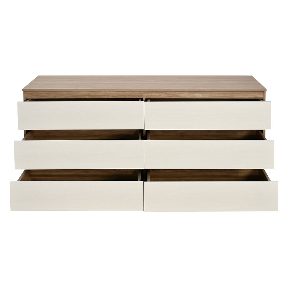 خزانة مودرن 6 أدراج خشبية 160×75 سم خزانة مودرن 6 أدراج خشبية 160×75 سم