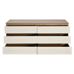 خزانة مودرن 6 أدراج خشبية 160×75 سم خزانة مودرن 6 أدراج خشبية 160×75 سم