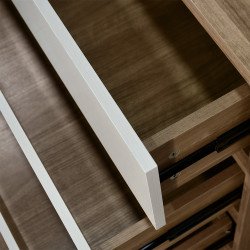 خزانة مودرن 6 أدراج خشبية 160×75 سم خزانة مودرن 6 أدراج خشبية 160×75 سم