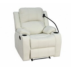 كرسي استرخاء فاخر هزاز دوار قماش بحامل جوال بيج كرسي استرخاء فاخر هزاز دوار قماش بحامل جوال بيج