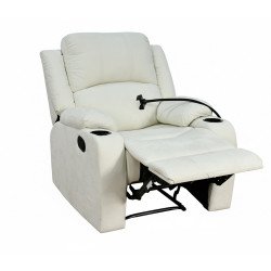 كرسي استرخاء فاخر هزاز دوار قماش بحامل جوال بيج كرسي استرخاء فاخر هزاز دوار قماش بحامل جوال بيج