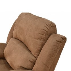 كرسي استرخاء فاخر هزاز دوار قماش بحامل جوال بني كرسي استرخاء فاخر هزاز دوار قماش بحامل جوال بني