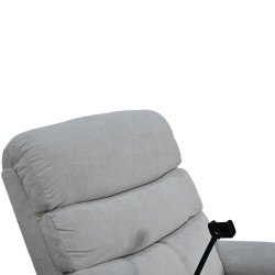 كرسي استرخاء هزاز دوار قماشي بحامل جوال رمادي كرسي استرخاء هزاز دوار قماشي بحامل جوال رمادي