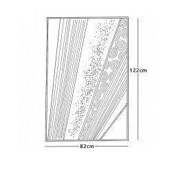 لوحة ديكور حائط فنية مودرن 122×82 سم لوحة ديكور حائط فنية مودرن 122×82 سم