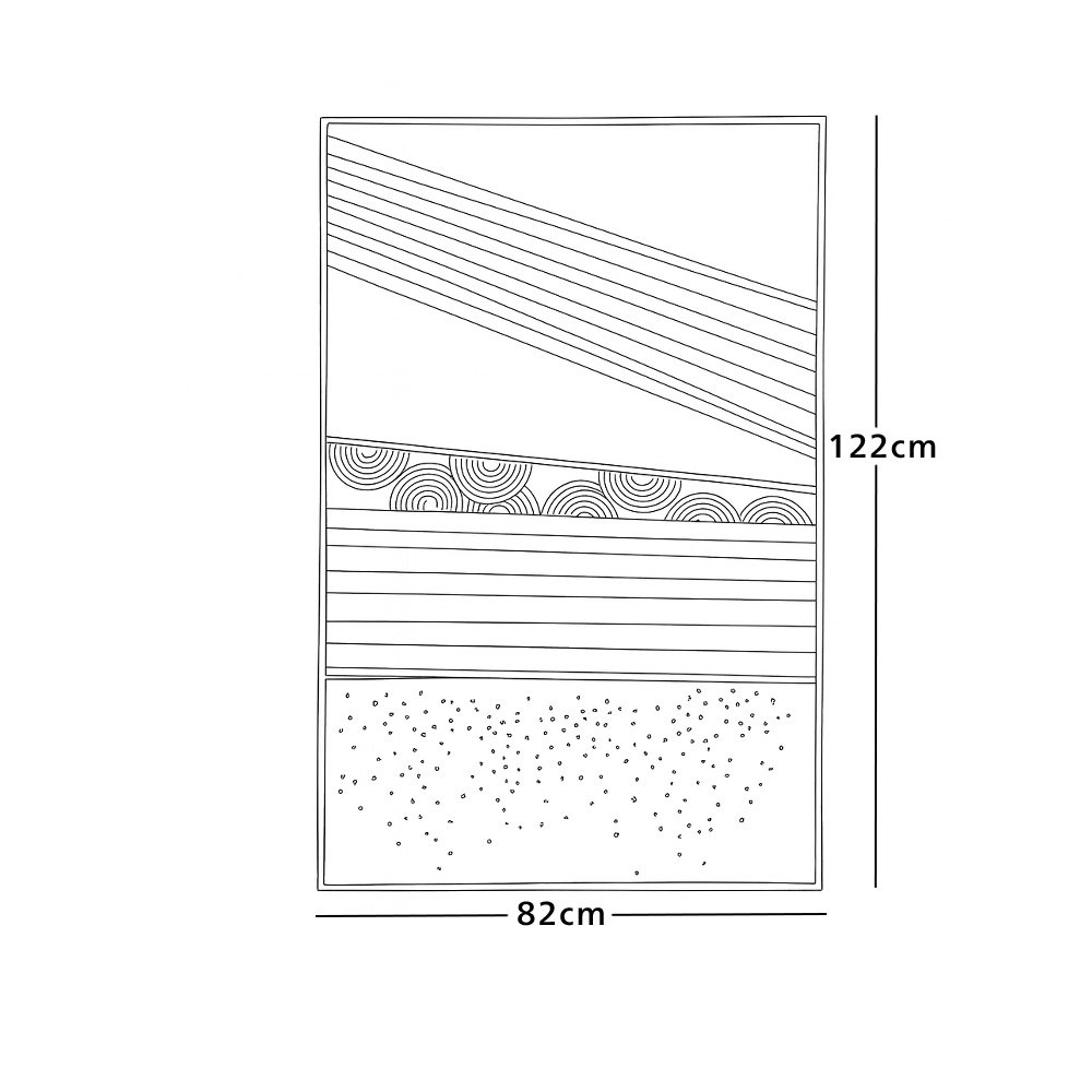 لوحة ديكور حائط فنية مودرن 122×82 سم لوحة ديكور حائط فنية مودرن 122×82 سم