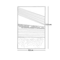 لوحة ديكور حائط فنية مودرن 122×82 سم لوحة ديكور حائط فنية مودرن 122×82 سم