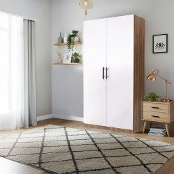 دولاب ملابس خشبي 2 باب 80*200 سم 