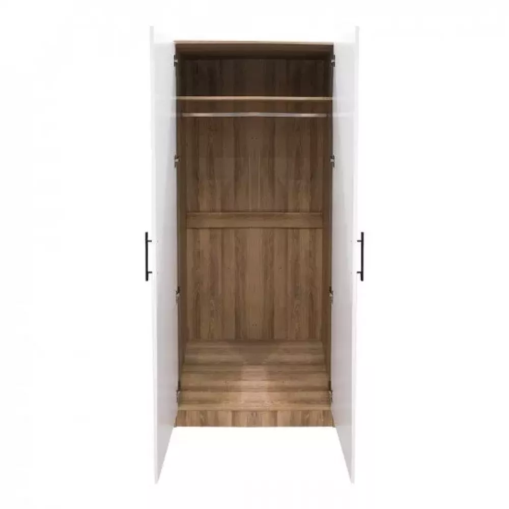 دولاب ملابس خشبي 2 باب 80*200 سم دولاب ملابس خشبي 2 باب 80*200 سم