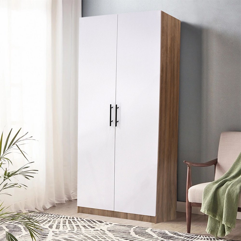 دولاب ملابس خشبي 2 باب 80*200 سم دولاب ملابس خشبي 2 باب 80*200 سم