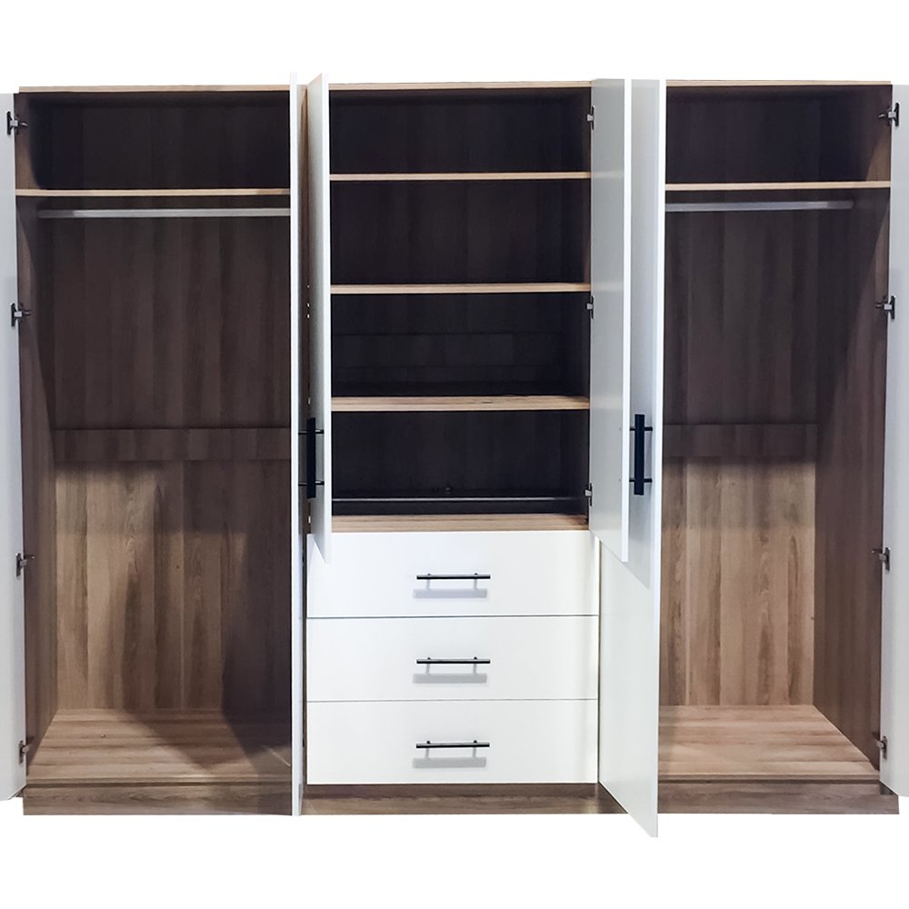 دولاب ملابس 6 باب خشبي