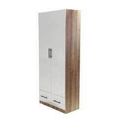 دولاب خشبي 2 باب بأدراج عملية دولاب خشبي 2 باب بأدراج عملية