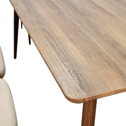 طاولة طعام خشبية 8 كراسي بيج طاولة طعام خشبية 8 كراسي بيج