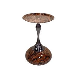 طاولة كنب بني استيل