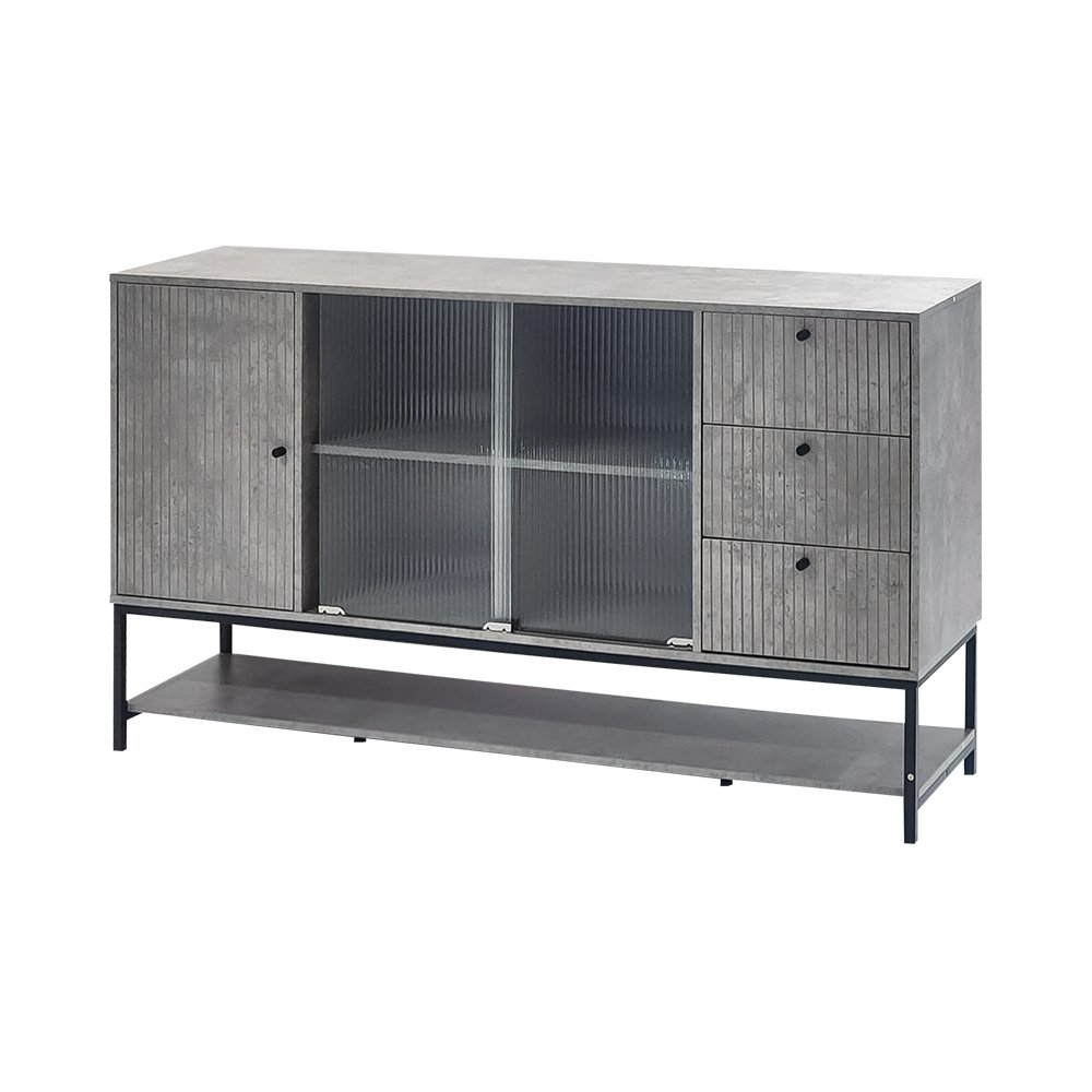 دولاب بوفية صالة رمادي 160 سم دولاب بوفية صالة رمادي 160 سم